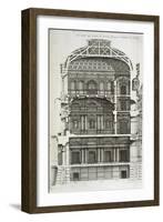Cutaway Showing the Main Hall of the Louvre-Jean Mariette-Framed Giclee Print