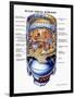 Cutaway View of Skylab, the First Earth Orbit Space Station-null-Framed Art Print