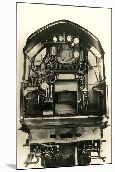 Cutaway View of Train Engine-null-Mounted Art Print
