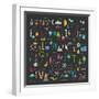 Cute Alphabet - Letters and Words-Lera Efremova-Framed Art Print