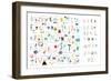 Cute Alphabet - Letters and Words-Lera Efremova-Framed Art Print