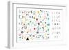 Cute Alphabet - Letters and Words-Lera Efremova-Framed Art Print