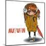 Cute Autumn Girl-Elena Barenbaum-Mounted Art Print