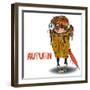 Cute Autumn Girl-Elena Barenbaum-Framed Art Print