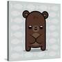 Cute Bear-Jace Grey-Stretched Canvas