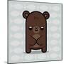 Cute Bear-Jace Grey-Mounted Art Print