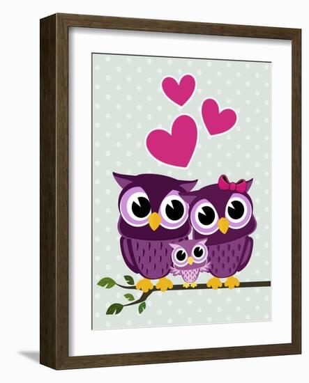 Cute Birds-Sergio Hayashi-Framed Art Print