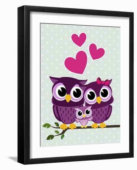 Cute Birds-Sergio Hayashi-Framed Art Print