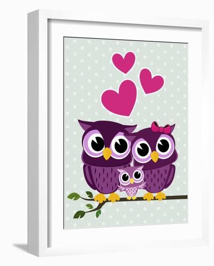 Cute Birds-Sergio Hayashi-Framed Art Print