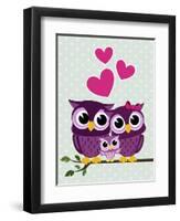 Cute Birds-Sergio Hayashi-Framed Art Print