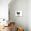 Cute Black And White Kitten With A Mustache-Hannamariah-Photographic Print displayed on a wall