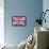 Cute British Flag In Shabby Chic Floral Style-Alisa Foytik-Framed Stretched Canvas displayed on a wall