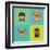 Cute Cartoon Animals-Nestor David Ramos Diaz-Framed Art Print