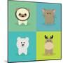 Cute Cartoon Animals-Nestor David Ramos Diaz-Mounted Art Print