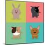 Cute Cartoon Animals-Nestor David Ramos Diaz-Mounted Art Print