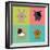 Cute Cartoon Animals-Nestor David Ramos Diaz-Framed Art Print