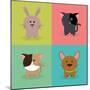 Cute Cartoon Animals-Nestor David Ramos Diaz-Mounted Art Print