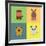 Cute Cartoon Animals-Nestor David Ramos Diaz-Framed Art Print