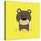 Cute Cartoon Bear-Nestor David Ramos Diaz-Stretched Canvas