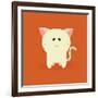 Cute Cartoon Cat-Nestor David Ramos Diaz-Framed Art Print