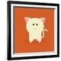 Cute Cartoon Cat-Nestor David Ramos Diaz-Framed Art Print