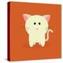 Cute Cartoon Cat-Nestor David Ramos Diaz-Stretched Canvas