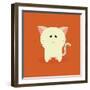 Cute Cartoon Cat-Nestor David Ramos Diaz-Framed Art Print