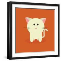 Cute Cartoon Cat-Nestor David Ramos Diaz-Framed Art Print