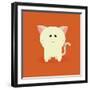 Cute Cartoon Cat-Nestor David Ramos Diaz-Framed Art Print