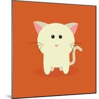 Cute Cartoon Cat-Nestor David Ramos Diaz-Mounted Art Print