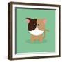 Cute Cartoon Cat-Nestor David Ramos Diaz-Framed Art Print