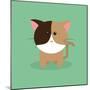 Cute Cartoon Cat-Nestor David Ramos Diaz-Mounted Art Print