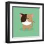 Cute Cartoon Cat-Nestor David Ramos Diaz-Framed Art Print