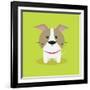 Cute Cartoon Dog-Nestor David Ramos Diaz-Framed Art Print