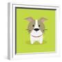 Cute Cartoon Dog-Nestor David Ramos Diaz-Framed Art Print