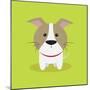 Cute Cartoon Dog-Nestor David Ramos Diaz-Mounted Art Print