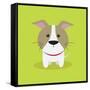 Cute Cartoon Dog-Nestor David Ramos Diaz-Framed Stretched Canvas