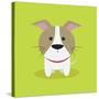 Cute Cartoon Dog-Nestor David Ramos Diaz-Stretched Canvas