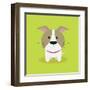 Cute Cartoon Dog-Nestor David Ramos Diaz-Framed Art Print