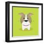 Cute Cartoon Dog-Nestor David Ramos Diaz-Framed Art Print