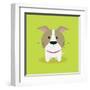 Cute Cartoon Dog-Nestor David Ramos Diaz-Framed Art Print