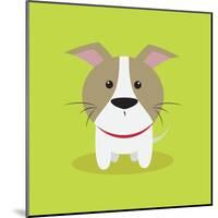 Cute Cartoon Dog-Nestor David Ramos Diaz-Mounted Art Print