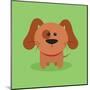 Cute Cartoon Dog-Nestor David Ramos Diaz-Mounted Art Print