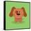 Cute Cartoon Dog-Nestor David Ramos Diaz-Framed Stretched Canvas