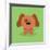 Cute Cartoon Dog-Nestor David Ramos Diaz-Framed Art Print