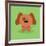 Cute Cartoon Dog-Nestor David Ramos Diaz-Framed Art Print