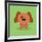 Cute Cartoon Dog-Nestor David Ramos Diaz-Framed Art Print