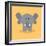 Cute Cartoon Elephant-Nestor David Ramos Diaz-Framed Art Print