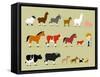 Cute Cartoon Farm Characters-jacklooser-Framed Stretched Canvas
