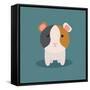 Cute Cartoon Hamster-Nestor David Ramos Diaz-Framed Stretched Canvas